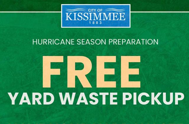 If you can trim your trees this weekend ahead of the peak of the hurricane season, the city will come pick it up early next week from residential properties. (Graphic/City of Kissimmee)