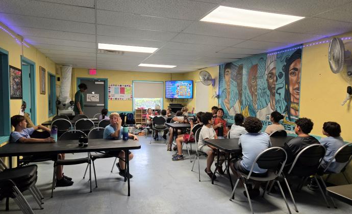 A proposed agreement between the city and the Boys and Girls Club to operate a new community center to be built at Hopkins Park — its community center is shown here —  led to discussion about the possibility of downsizing the entire construction project. (Photo/Hopkins Heroes)