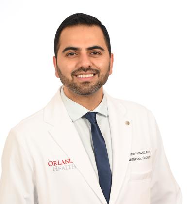 Orlando Health Heart and Vascular Institute interventional cardiologist Dr. Prakrut Patel. (Photo/Orlando Health)