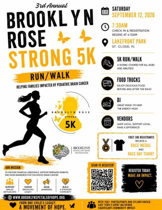 Brooklyn Rose Strong benefit 5K — Sept. 12
