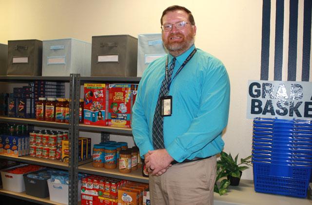 Discovery Intermediate School was this year’s Additional Financial “Renovate to Educate” Osceola selection and earned a pantry makeover. Pictured is Discovery Principal Gary Dunn. (Photo/Christine Pike)