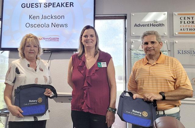 Breaking News at the Rotary: Osceola News-Gazette Publisher Toni Rowan and Editor Ken Jackson presented to the Rotary Club of St. Cloud on Monday, Aug. 14, speaking about the newspaper’s 132-year history in Osceola County, how it covers the news today and partners with local groups and officials.