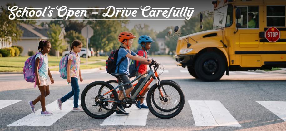 The 2026-27 academic year begins in the morning, with buses, walkers, riders and cars headed to nearly 100 schools across Osceola County.  (Photo/AAA)