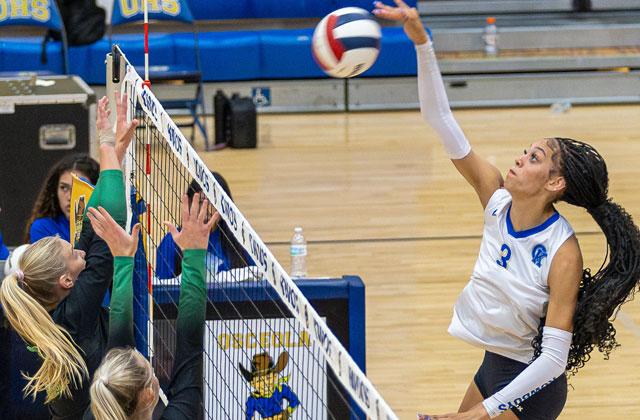 West Virginia signee Brooklyn Sippio will have a bigger role in the Osceola volleyball attack in her senior year. (Photo/Taylor McFee)