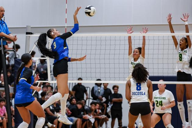 Osceola and Nova Lakes, who met in an Aug. 27 match, will play Monday in their openers of the Orange Belt Conference tournament at OHS. (Photo/Taylor McFee)