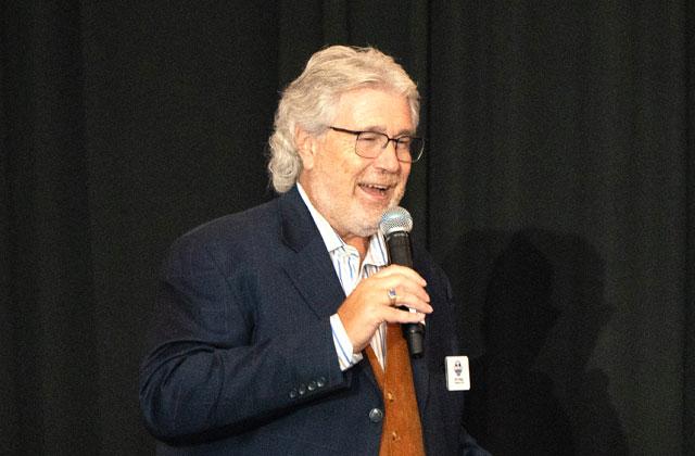 Dirk regaled the crowd Saturday with banter ...