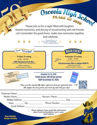 Event flyer with QR code
