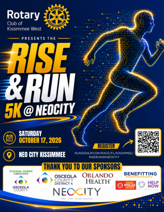 Rotary Club of Kissimmee West 'Rise &amp; Run' 5K at NeoCity — Oct. 17