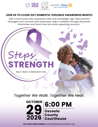 'Steps of Strength' Domestic Violence Awareness Walk in Kissimmee -- Oct. 29