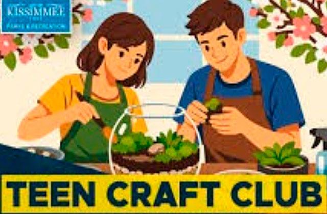 Ages 13 and up can join the Teen Craft Club at Oak Street Park Community Center for a free monthly program to explore their creativity, learn trendy new crafts, and hang out with friends.