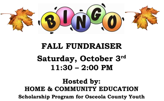 Home &amp; Community Education Fall Card Bingo Luncheon — Oct. 3