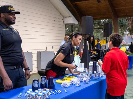 The free National Night Out event offered residents a chance to meet St. Cloud Police officers, learn about their work and get acquainted in a relaxed setting.