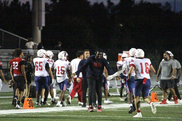 Poinciana and Coach Taron Mallard will "Really be champions" with two wins in five days next week that would claim District 6A-9 for the Eagles. (Photo/Michelle Kostuch)