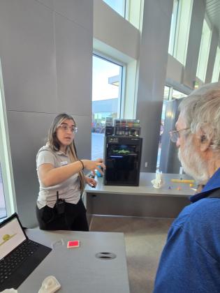The Tech Library features a number of 3D printers; they showed off their capabilities Friday. (Photo/Ken Jackson)