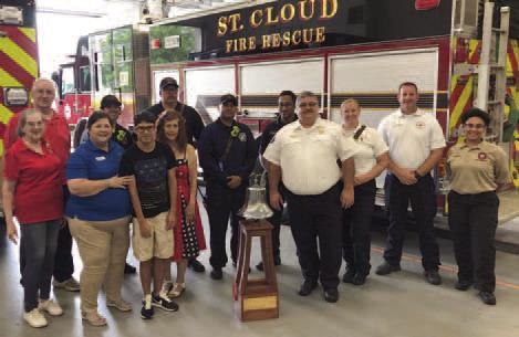 The Joshua Stevens Chapter National Society Daughters of the American Revolution celebrated Bells Across America with the St. Cloud Fire Rescue Department. SUBMITTED PHOTO