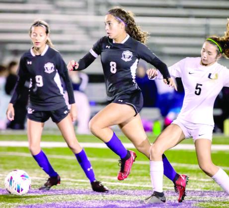 Sophia Lazari (8) scored 15 goals and added 10 assists in leading Celebration to its first outright Orange Belt Conference title in school history and a 14-win season. PHOTO/CELEBRATION HIGH SCHOOL