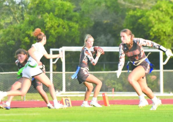 Both St. Cloud, the district champion, and Harmony will play in Thursday’s 64-team FHSAA flag football state tournament. PHOTO/KATIE WILLIAMS