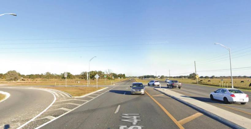 Cars turn left onto Nova Road from eastbound U.S. Highway 192 in a January 2021 photo. The intersection’s only traffic control device is a stop sign for those turning left on 192 from Nova. PHOTO/GOOGLE MAPS