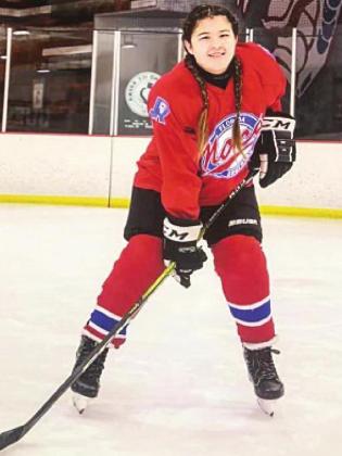 Zoe Haley hits the ice with such drive and passion to be the best. PHOTO/JESSIE HALEY