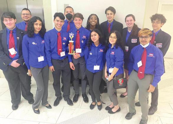 The NeoCity-Parkway Technology Student Association team earned a place at the national competition in June in Dallas — the team’s working to raise funds to get there. SUBMITTED PHOTO