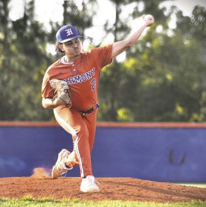Harmony lefty Ismael Rivera thrived in all pitching roles for the district champion Longhorns. (Photo/Katie Williams).