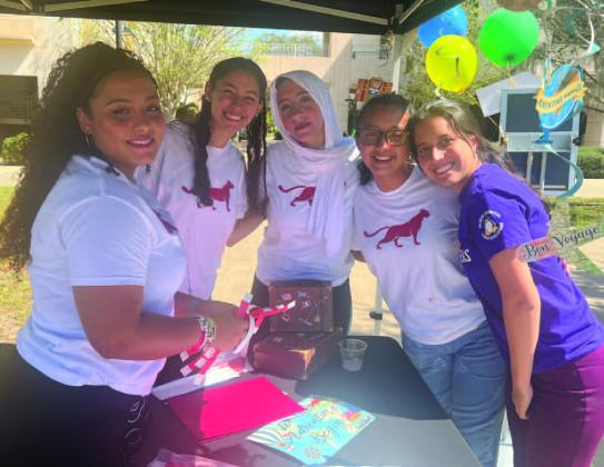 Campus groups at Valencia College’s Osceola campus encouraged a Safe Spring Break, and held an event of that name to give students safety tips to encourage it. PHOTO/DONASIA HARRY