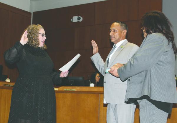 Commissioner Carlos Alvarez is sworn in for his second term as a Kissimmee City Commissioner. PHOTO/CITY OF KISSIMMEE