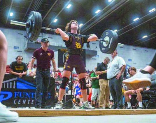 Mike Ziss, just a sophomore, won two state championships in April en route to being named Osceola County’s Boys Weightlifter of the Year. PHOTO/CHRISTIAN MALDONADO, ST. CLOUD HIGH