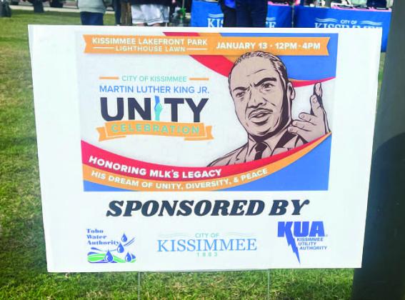 PHOTO/DONASIA HARRY The food, good vibes, and soulful music where a plenty at Saturday’s Martin Luther King Unity Celebration in Kissimmee.