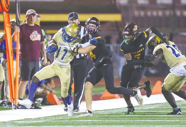 While the last few years of the Osceola-St. Cloud rivalry were one-sided Kowboys wins like pictured last year, this year’s edition has the potential to be closer. (File photo)