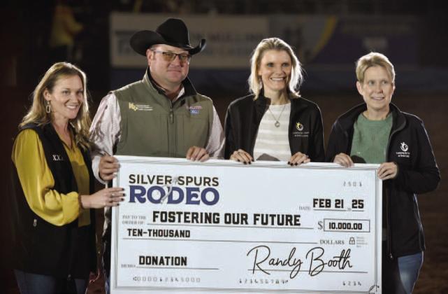 The Silver Spurs Riding Club made four $10,000 charitable donations during the 154th Silver Spurs Rodeo. PHOTO/TAYLOR MCFEE