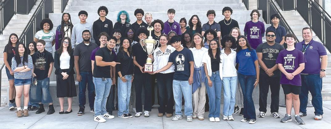 We Won the Cup! The OCSA Wind Ensemble were winners at the President’s Cup National High School Concert Band Invitational last month outside of Washington, D.C. (Photo/Bill Molineaux)