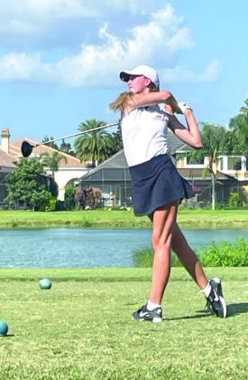 Karolyna Adam’s stellar play in the post-season helped lead St. Cloud High School to fourth place at the FHSAA Class 3A State Tournament in November. PHOTO/RYAN ADAMS