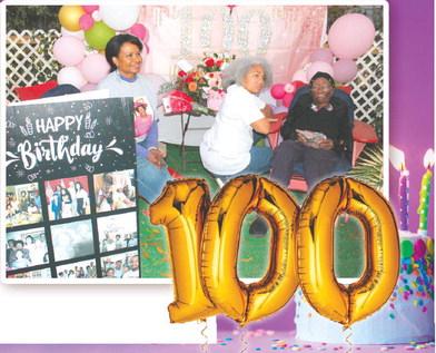 Kissimmee’s Clara Thomas, a community trailblazer, celebrated her 100th birthday Friday with family and friends. (Photo/Ken Jackson)