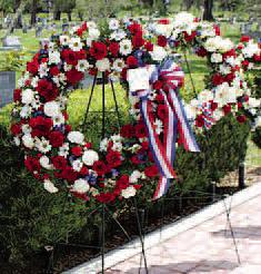 Wreaths were laid at Mount Peace Cemetery Monday during St. Cloud's annual Memorial Day service. PHOTO/TERRY LLOYD