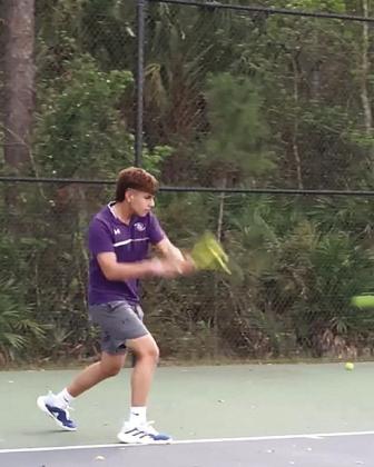 Juan Jimenez will lead Celebration into this week’s Orange Belt Conference championships beginning Saturday morning at Kissimmee Oaks Tennis Courts. Celebration boys will be seeking their seventh straight OBC championship; while the Storm girls’ team will be going for their third in a row. PHOTO/CELEBRATION HIGH SCHOOL