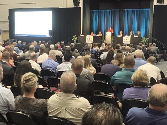 Some 500 people gathered Tuesday at Kissimmee Civic Center to hear about Osceola County's transportation initiatives. PHOTO/TERRY LLOYD