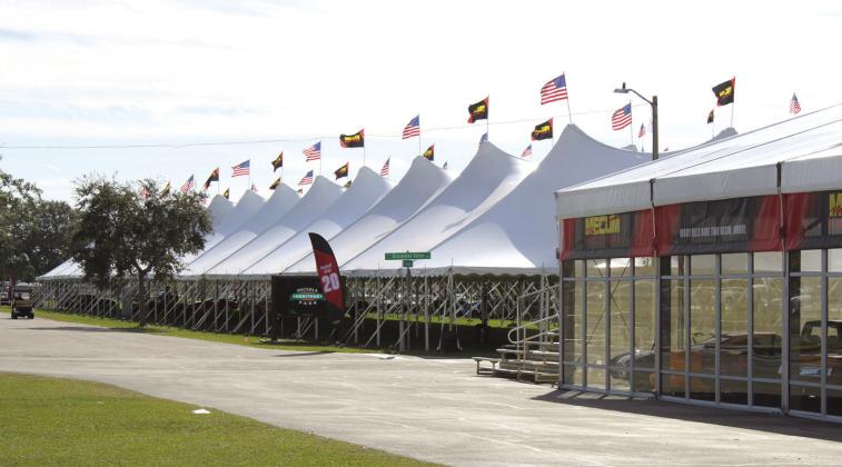 Osceola Heritage Park awaits the fans, and the Mecum auction block awaits the cars, for the world’s classic car auction that started Monday. PHOTO/TERRY LLOYD