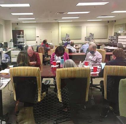 Votes are being counted on Nov. 3 at the Osceola County Supervisor of Elections Office before polls closed at 7 p.m. News-Gazette Photo/rachel christiaN