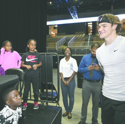 Osceola Magic point guard and NBA G League MVP Mac McClung took time at the end of the season to further the love of basketball in others through the “Ball For All” campaign. PHOTO/KATIE WILLIAMS