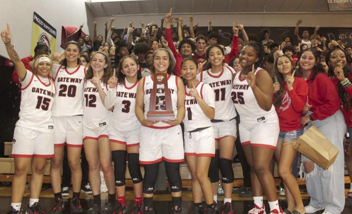 The Gateway Panthers celebrate their regional championship Friday — with their fans — and will play in the state tournament today at 4 p.m., facing Daytona Beach Mainland in a Class 5A semifinal. PHOTO/KEN JACKSON