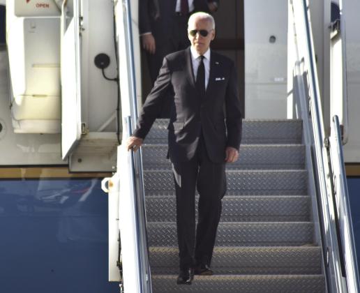 President of the United States Joe Biden arrives at John F. Kennedy airport in New York. October 31, 2022. PHOTO BY THENEWS2.COM