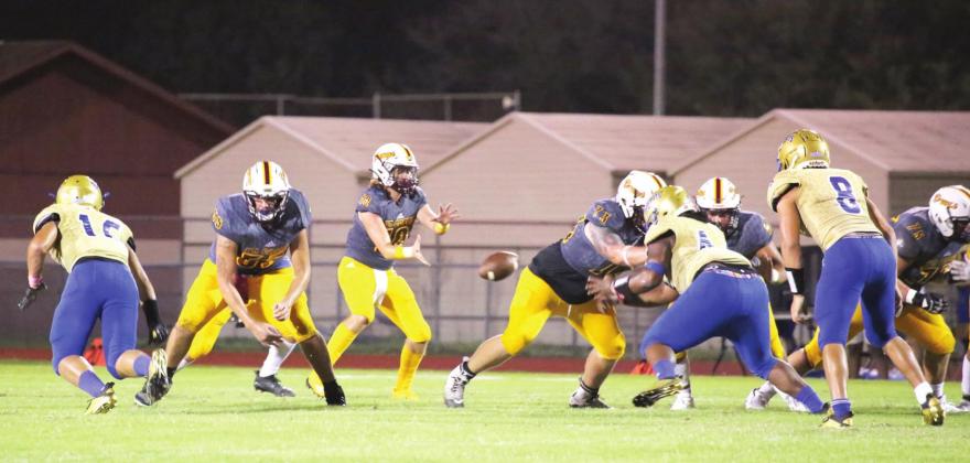Garrett King (5) was one of 22 full or part-time senior starters off St. Cloud’s 2020 team that went 7-3. The Bulldogs face a complete rebuild in 2021. NEWS-GAZETTE PHOTO/J DANIEL PEARSON
