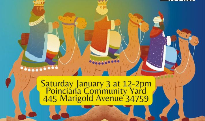Meet the Three Kings at the Polk County Sheriff’s Office 3 Kings Celebration in Poinciana. (Photo/Association of Poinciana Villages)