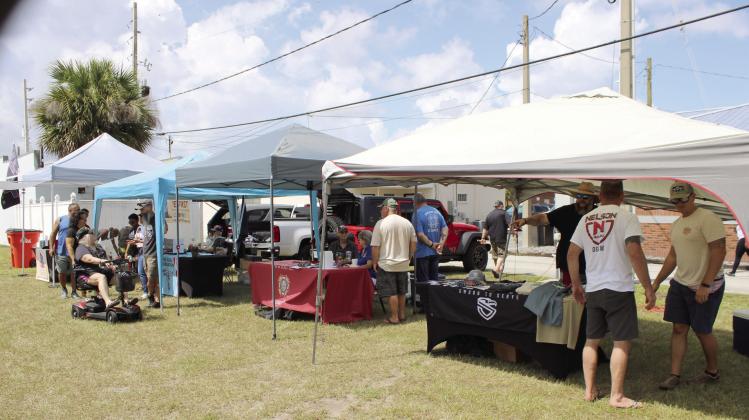 Operation Vets First and veterans affiliated groups gathered at Centennial Park Saturday to raise awareness for the issues of homeless veterans. PHOTO/TERRY LLOYD
