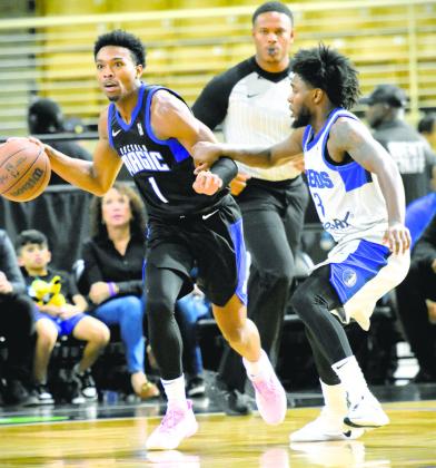 Osceola Magic guard Brandon Williams (1) is among the NBA G League leaders in scoring at 24.0 points per game. PHOTO/KATIE WILLIAMS