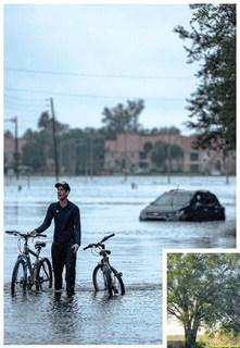 Donegan Avenue in Kissimmee last Thursday morning. It was dry by Saturday. PHOTO/OMAR ALCALA