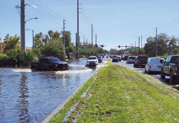 Before (Friday) and after (Tuesday) pictures of Hoagland Avenue, just east of Shingle Creek. PHOTOS/KEN JACKSON