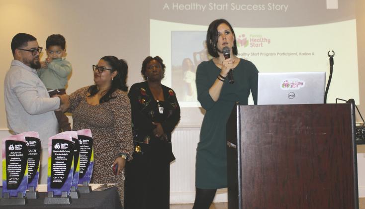 The Ramirez family—mother Karina, father Joel and now 2-year-old Jalen got a Healthy Start to life, familyhood and parenthood thanks to the Osceola County non-profit, which held its annual awards ceremony Tuesday, below. (Photo/Ken Jackson)