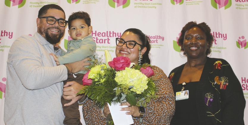 The Ramirez family—mother Karina, father Joel and now 2-year-old Jalen got a Healthy Start to life, familyhood and parenthood thanks to the Osceola County non-profit, which held its annual awards ceremony Tuesday, below. (Photo/Ken Jackson)